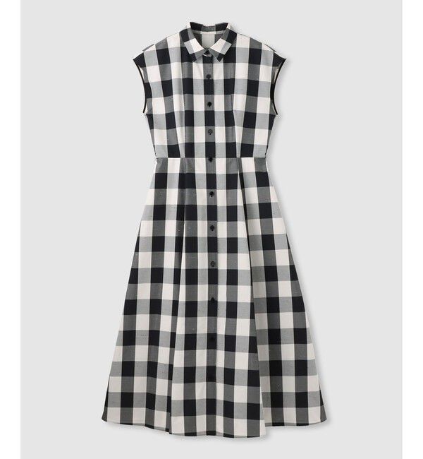 LOULOU WILLOUGHBY「【LOULOU WILLOUGHBY】スラブギンガムシャツワンピース」|ワンピース|