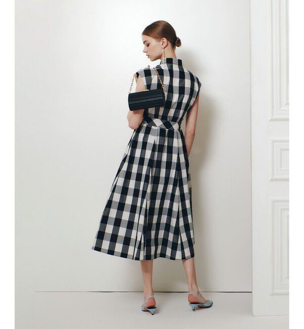 LOULOU WILLOUGHBY「【LOULOU WILLOUGHBY】スラブギンガムシャツワンピース」|ワンピース|