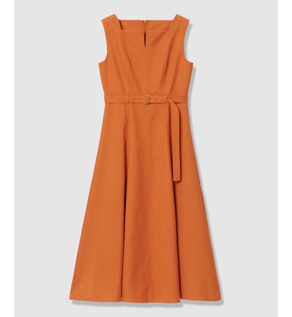 allureville「スクウェアデザインフレアーワンピース」|ワンピース|