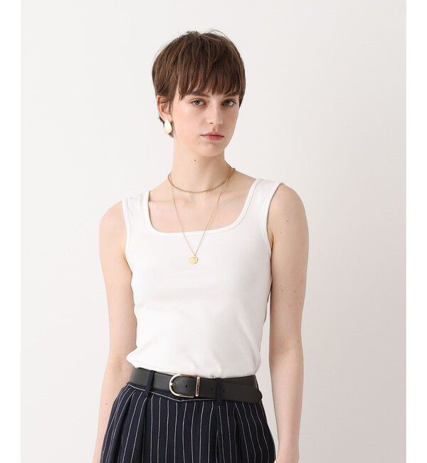 allureville「フライススクエアネックタンク」|Tシャツ・カットソー|