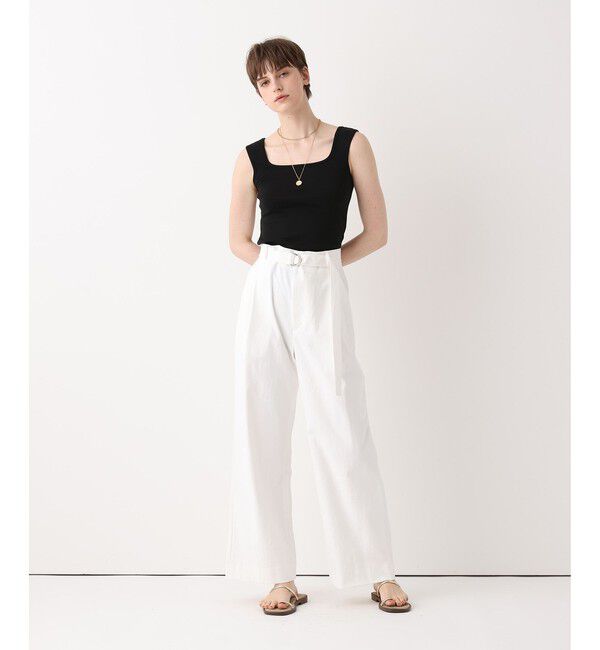 allureville「フライススクエアネックタンク」|Tシャツ・カットソー|