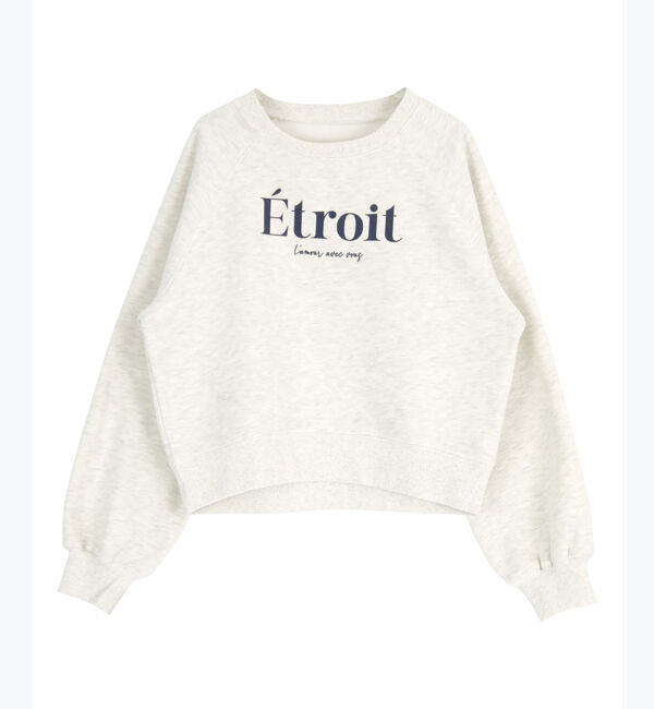 titivate「裏起毛ロゴプリントプルオーバー」|Tシャツ・カットソー|オートミール