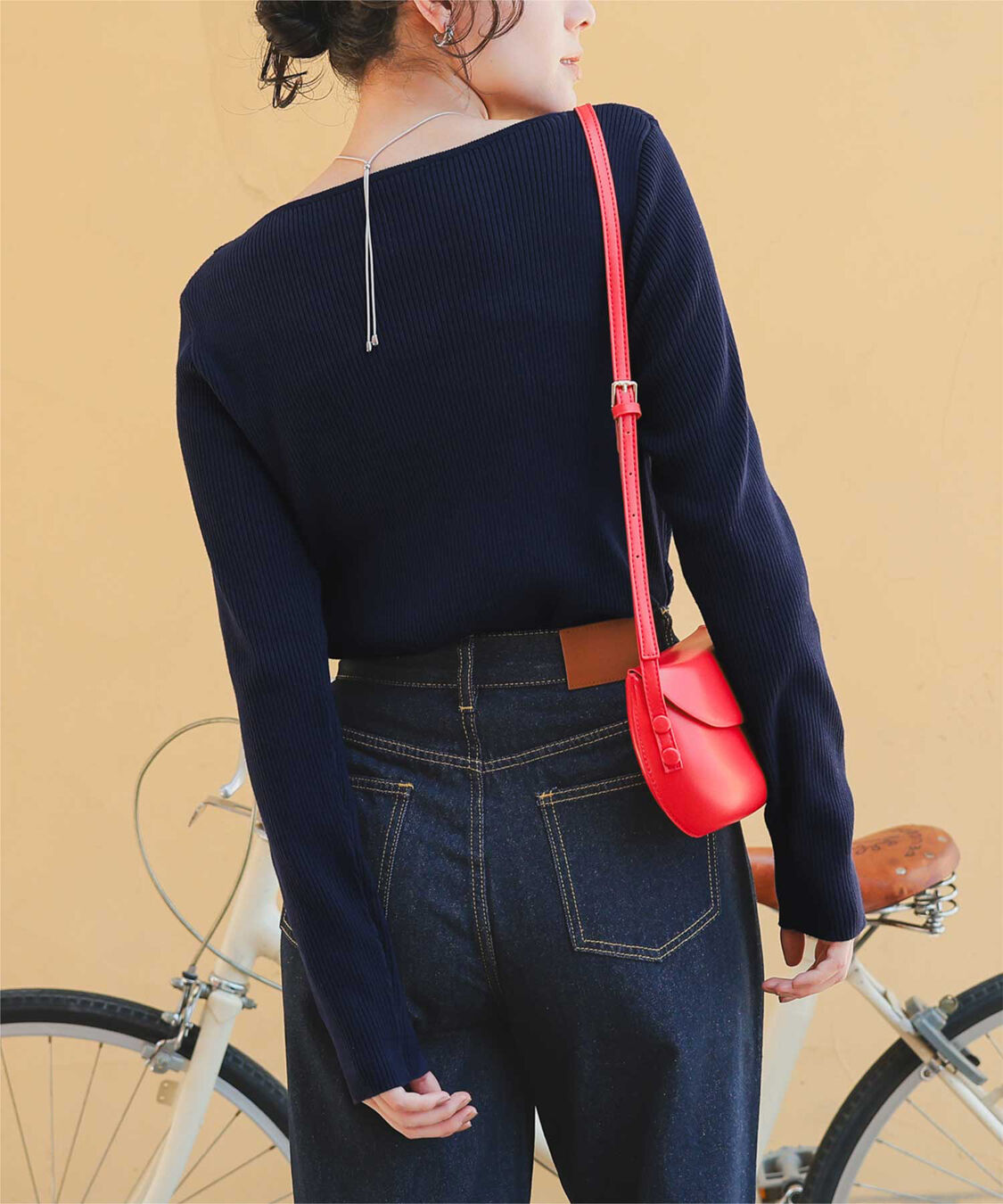 titivate「オフショルダーリブニットトップス」|ニット・セーター|