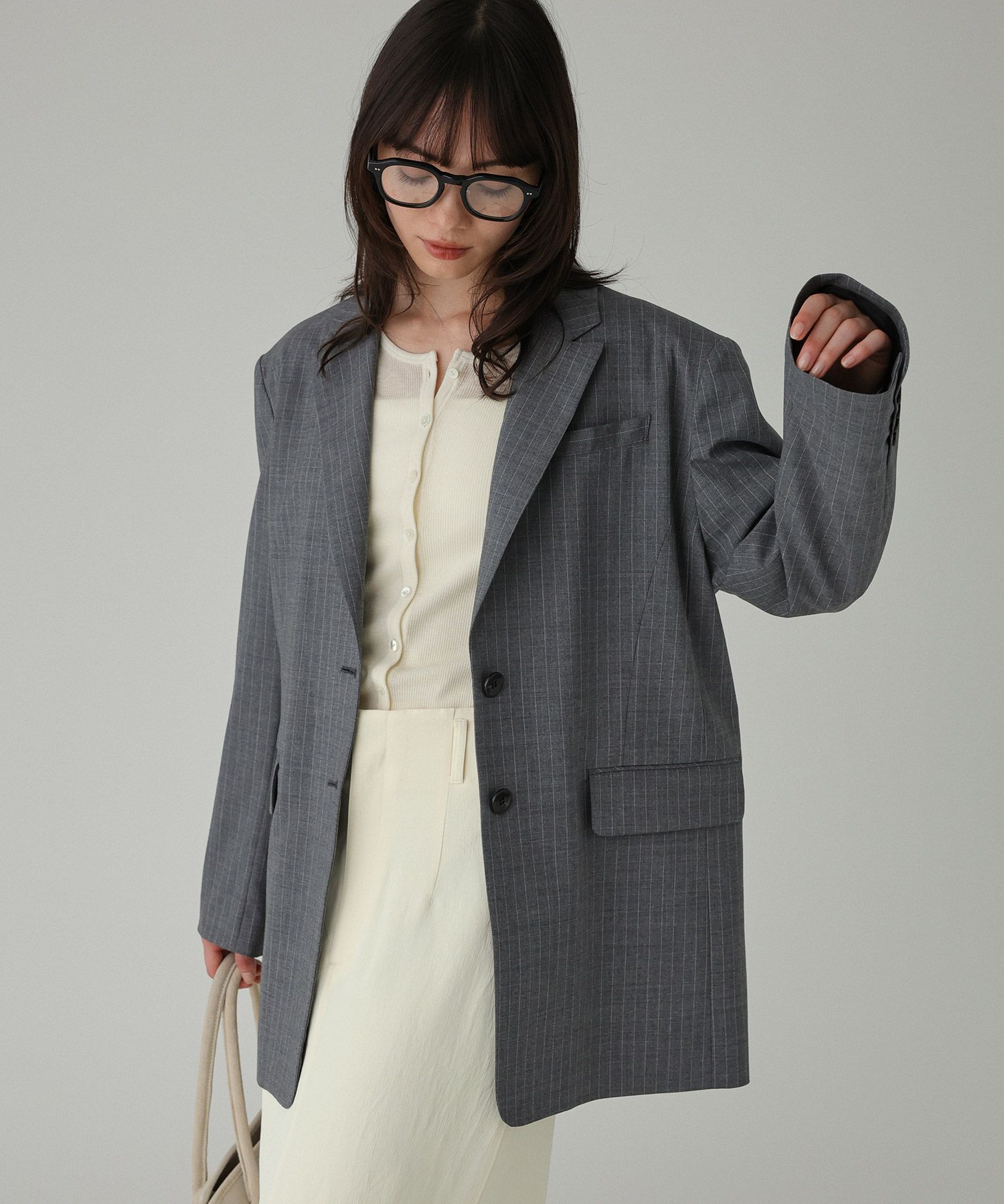 BABYLONE「【多機能素材】シングルオーバージャケット」|テーラードジャケット|