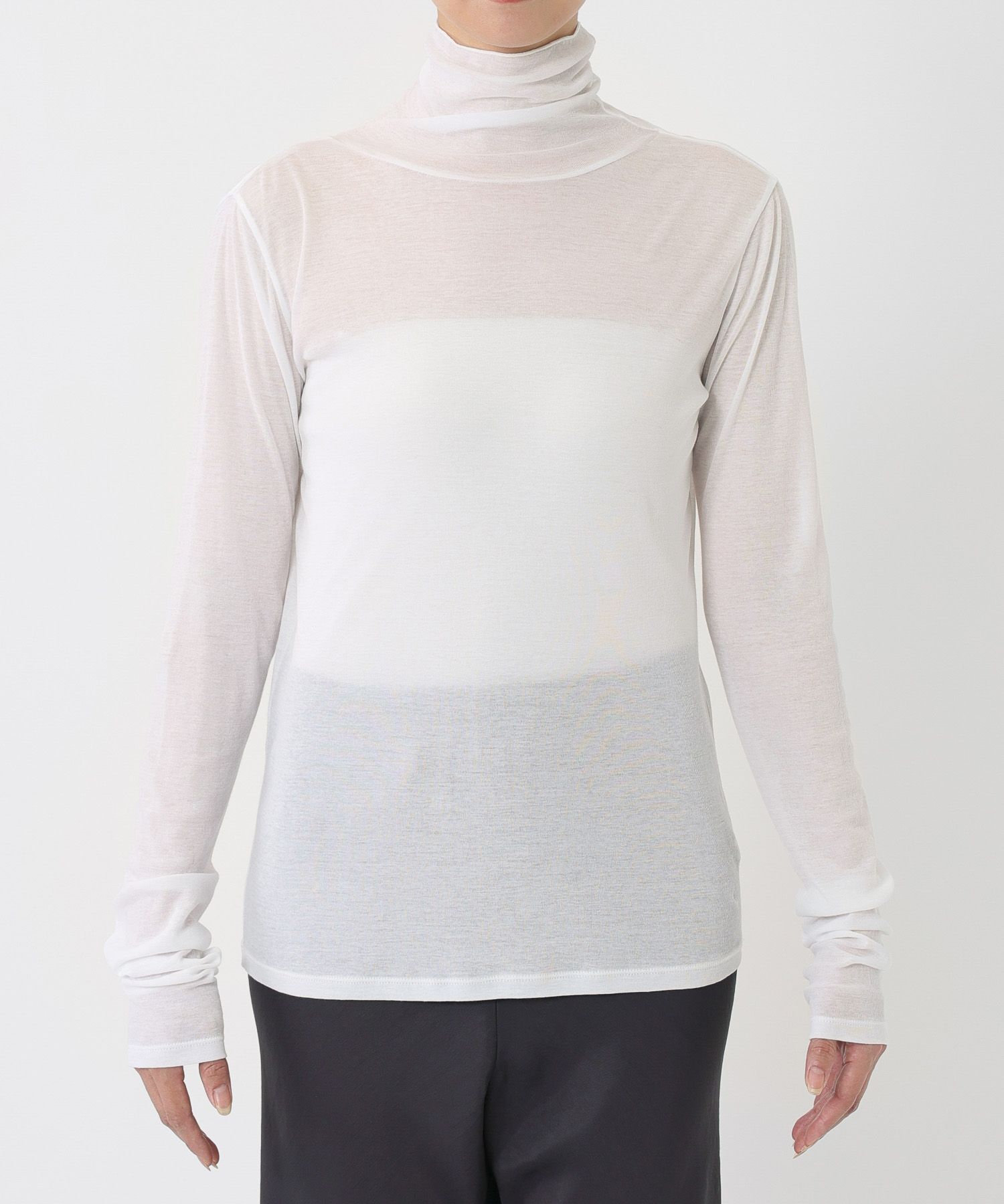 BABYLONE「シアーツイストフライスハイネックカットソー」|Tシャツ・カットソー|