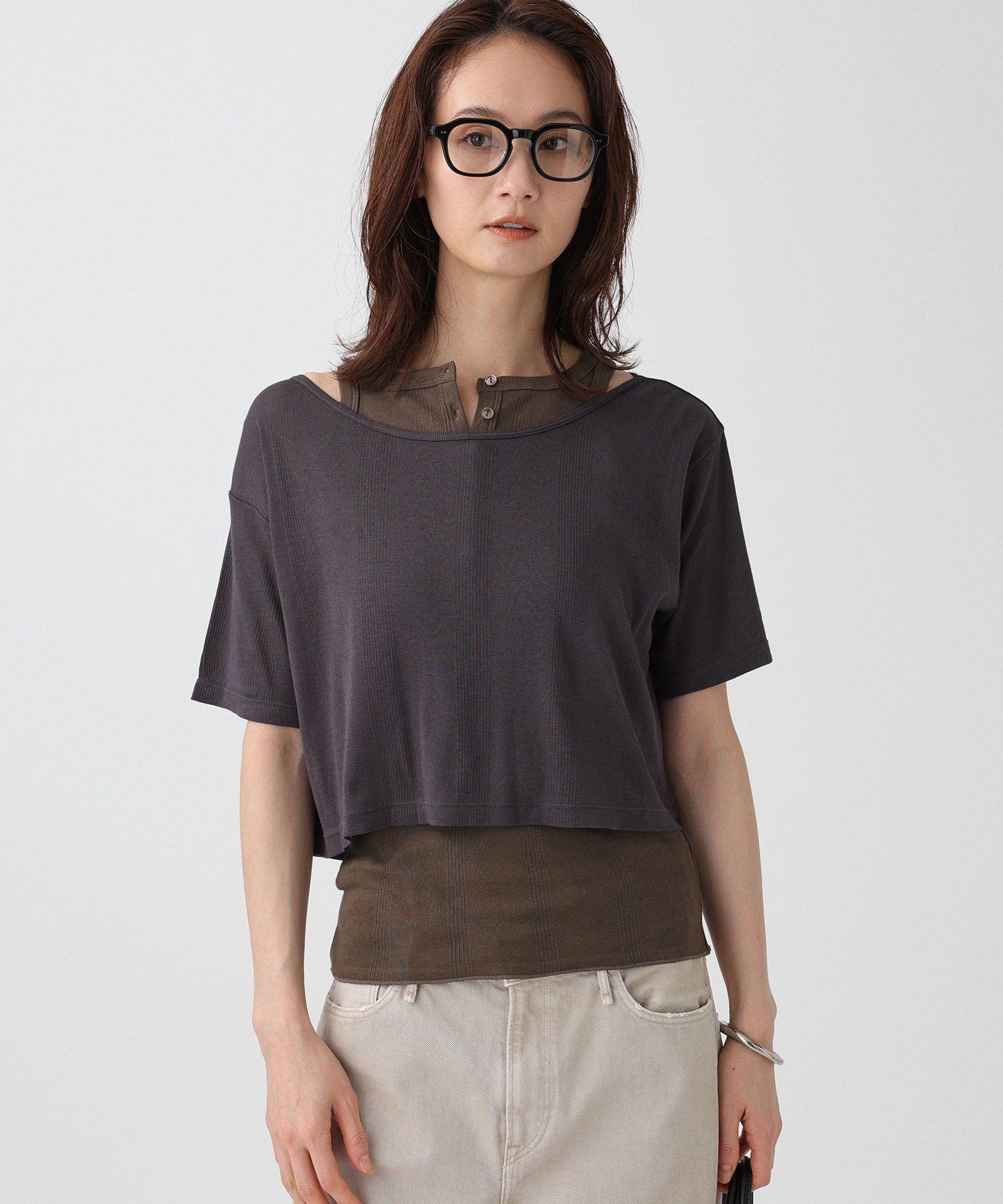  「【Miller】＜別注＞2パックカットソー」|Tシャツ・カットソー|チャコール