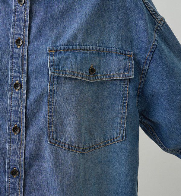  「ダブルポケットデニムシャツ」|シャツ・ブラウス|