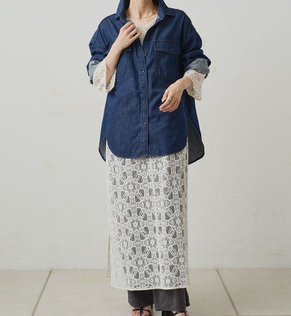  「ダブルポケットデニムシャツ」|シャツ・ブラウス|