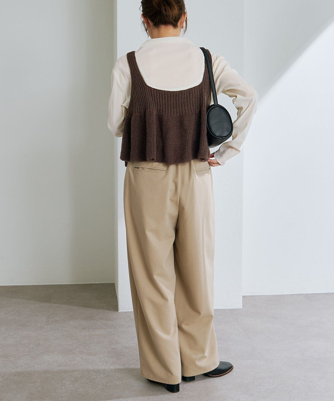  「【25AW新色展開/リバイバル】ニットフレアビスチェ」|ニット・セーター|