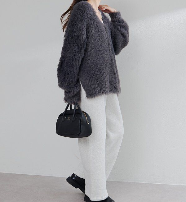  「シャギーニットVネックカーディガン」|カーディガン|