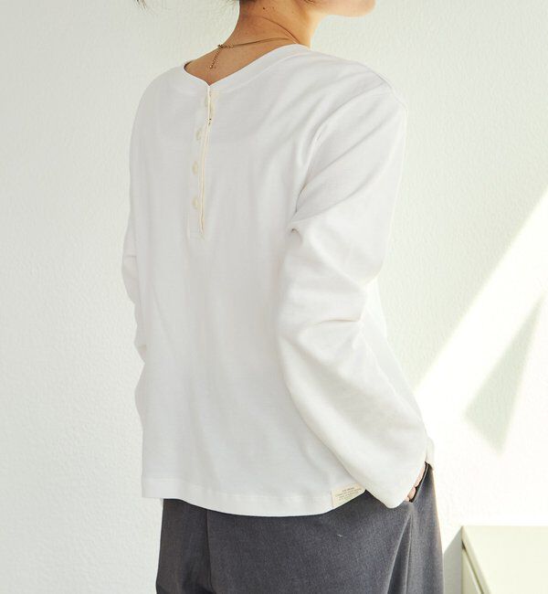  「スムース起毛2WAYヘンリーネックカットソー」|プルオーバー|