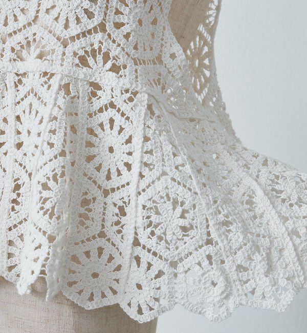  「【リバイバル】カギ針編み風ビスチェ」|ニット・セーター|