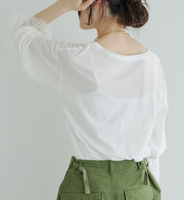  「レースカフカットソー」|プルオーバー|