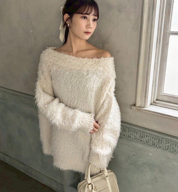  「メリーカールチュニックニット」|ニット・セーター|