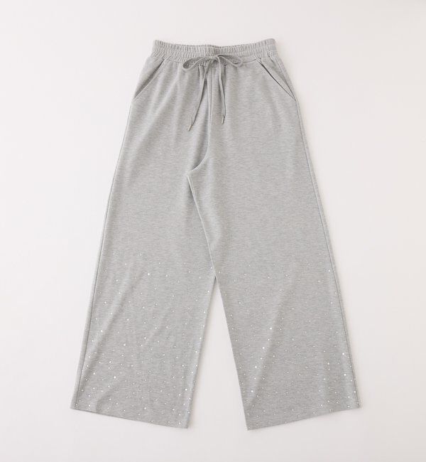  「セットアップ対応／裾ビジューカットパンツ」|その他|