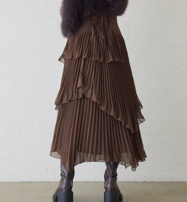  「プリーツティアードスカート」|スカート|