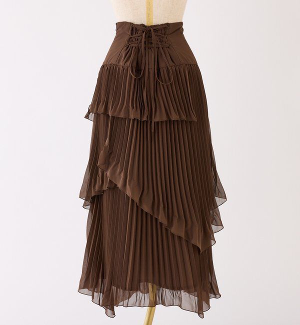 「プリーツティアードスカート」|スカート|