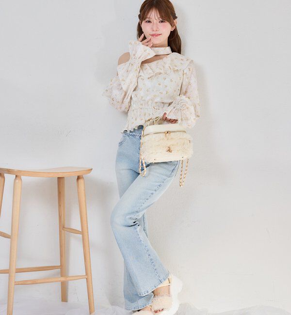  「チュールフリルリボンバニティバッグ」|ショルダー・メッセンジャー|