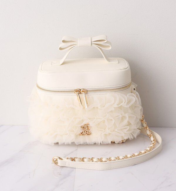  「チュールフリルリボンバニティバッグ」|ショルダー・メッセンジャー|