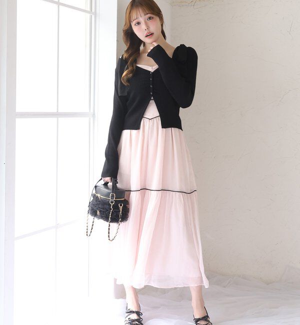  「チュールフリルリボンバニティバッグ」|ショルダー・メッセンジャー|