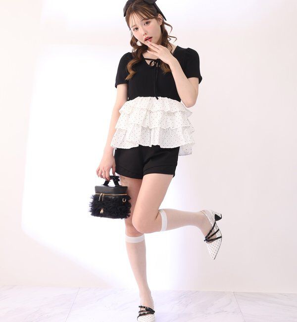  「チュールフリルリボンバニティバッグ」|ショルダー・メッセンジャー|