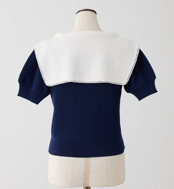  「セーラー半袖ニット」|ニット・セーター|