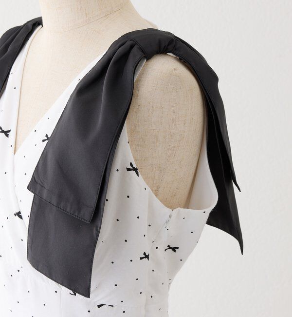  「【LouLoumei】肩リボンティアードロングワンピース」|その他|