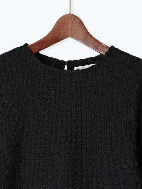 Te chichi「ジャガードボリュームスリーブプルオーバー」|Tシャツ・カットソー|