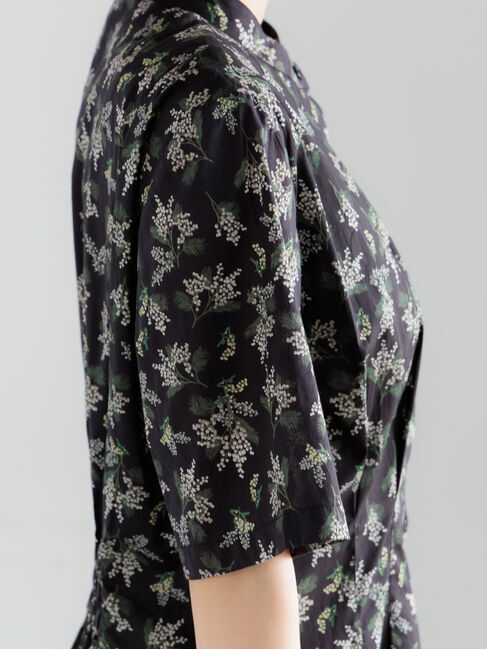 Te chichi「【LIBERTY FABRICS】ウエストタックワンピース」|ワンピース|