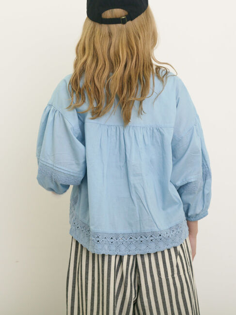 Samansa Mos2「パッチワークレースブラウス」|シャツ・ブラウス|