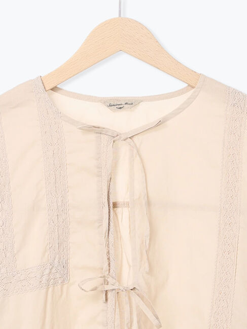 Samansa Mos2「パッチワークレースブラウス」|シャツ・ブラウス|