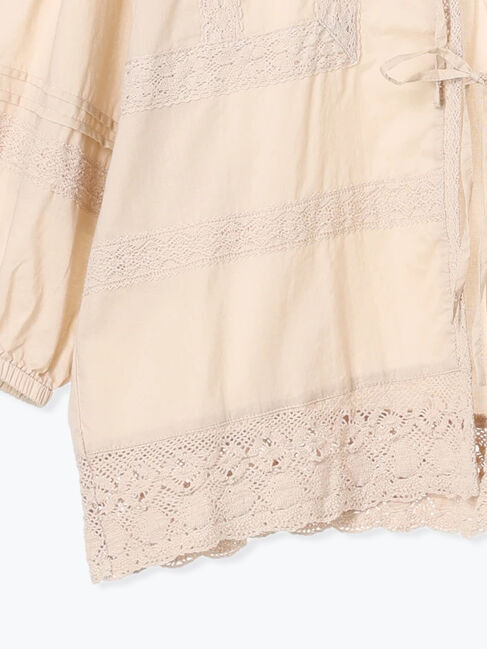 Samansa Mos2「パッチワークレースブラウス」|シャツ・ブラウス|