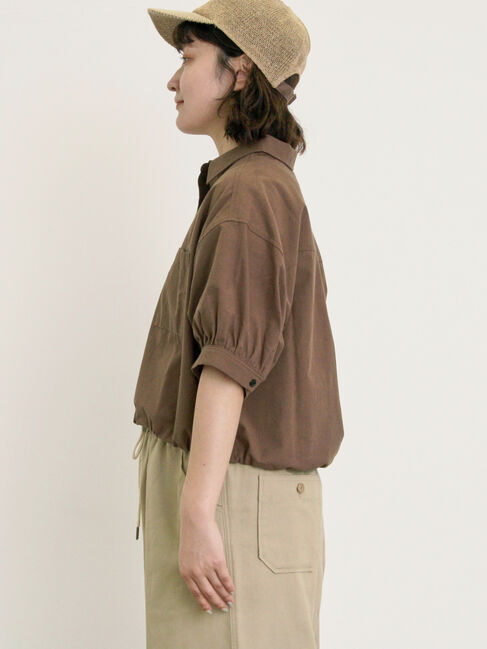 Samansa Mos2「ショート丈シャツ」|シャツ・ブラウス|