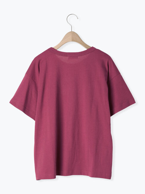 Samansa Mos2「【オーガニックコットン】ロゴプリントTシャツ」|Tシャツ・カットソー|