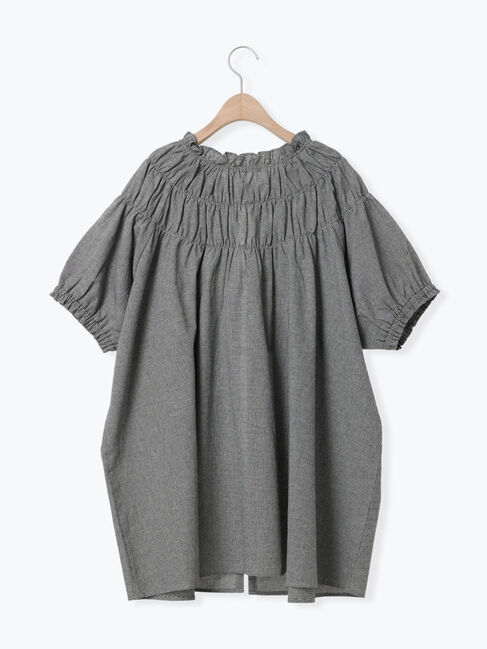 Samansa Mos2「前後2WAYリボンギャザーブラウス」|シャツ・ブラウス|