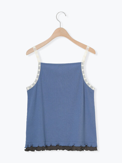 Samansa Mos2「裾レイヤード風レースキャミ」|キャミソール|