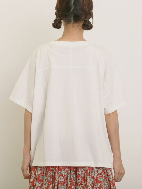 Samansa Mos2「ロゴアソートプリントゆるTシャツ」|Tシャツ・カットソー|