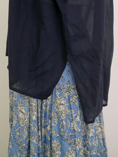 Samansa Mos2「インドピンタック+はしごレースブラウス」|シャツ・ブラウス|