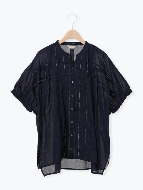 Samansa Mos2「インドピンタック+はしごレースブラウス」|シャツ・ブラウス|