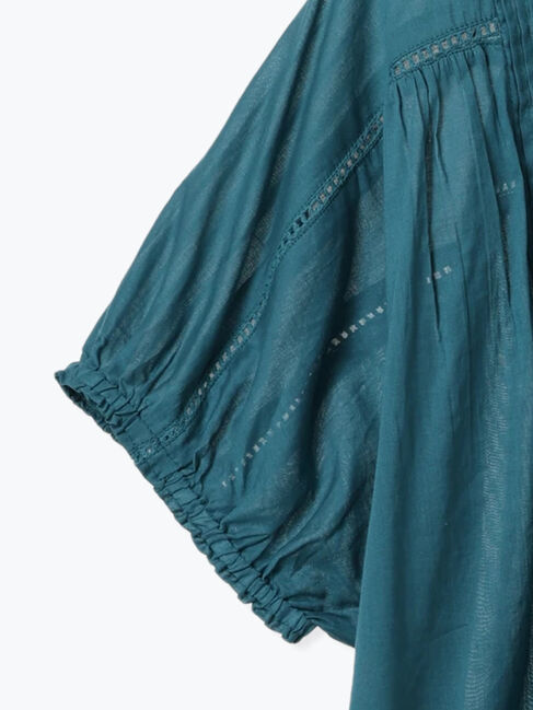 Samansa Mos2「インドピンタック+はしごレースブラウス」|シャツ・ブラウス|