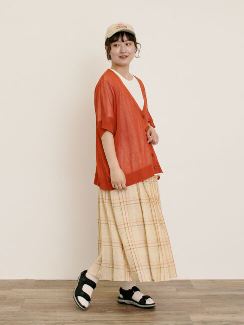 Samansa Mos2「【マシンウォッシャブル】ドルマンスリーブVネックカーディガン」|カーディガン|