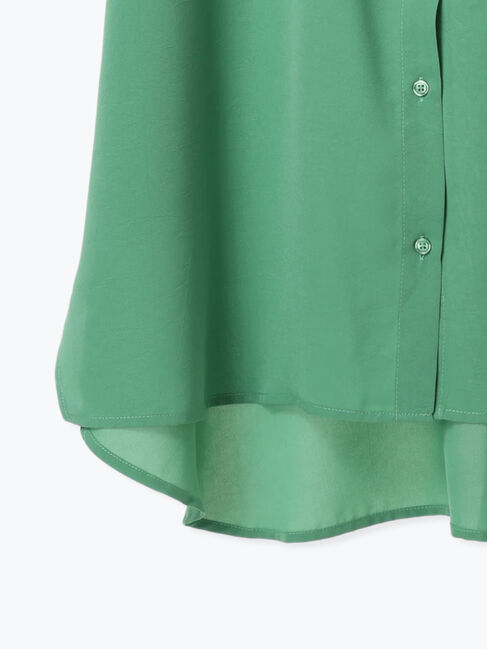 Samansa Mos2 blue「【接触冷感】ポンチョブラウス」|シャツ・ブラウス|