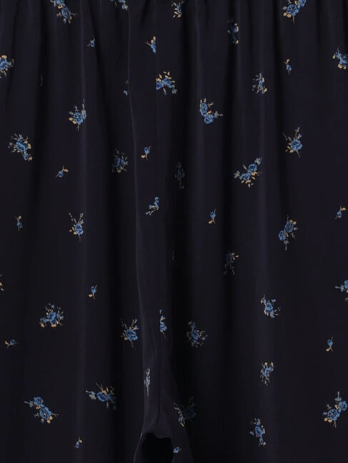 Samansa Mos2 blue「花柄イージーパンツ」|その他|