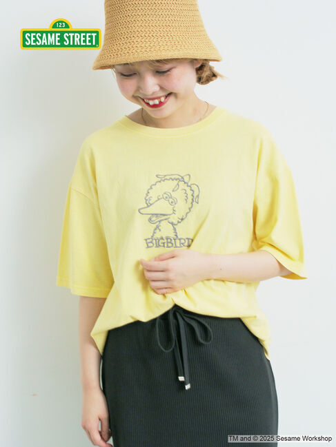 SM2「【SESAME STREET meets SM2】刺繍Tシャツ」|Tシャツ・カットソー|イエロー