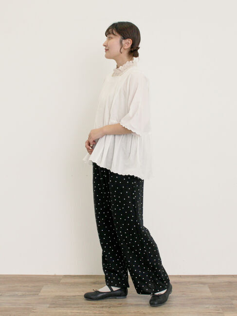 Samansa Mos2「◎裾スカラップブラウス」|シャツ・ブラウス|