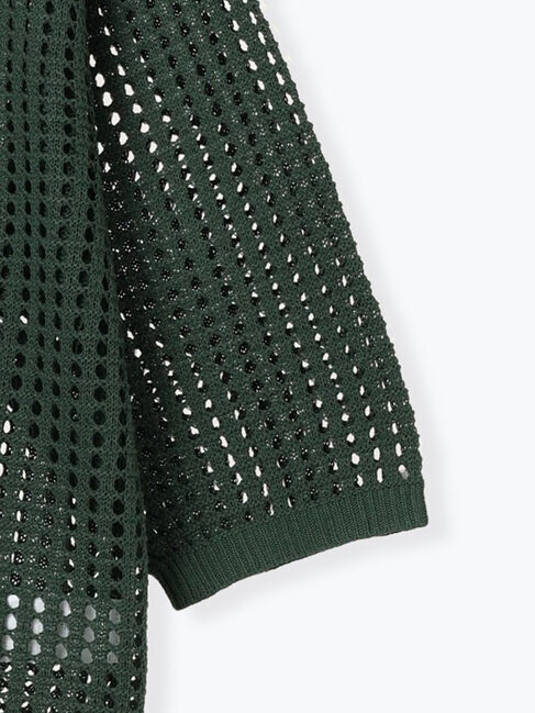 SM2「メッシュ編みZIPカーディガン」|カーディガン|