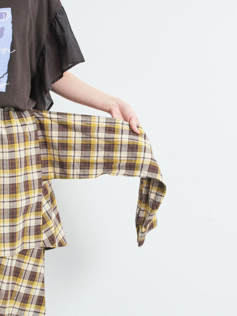 SM2「シャツ巻き風チェックスカート」|スカート|