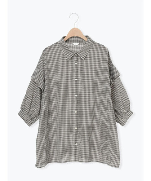 SM2「肩フリル切替シャツ」|シャツ・ブラウス|ブラック