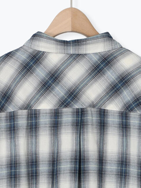 SM2「オンブレチェック裾ドロストシャツ」|シャツ・ブラウス|