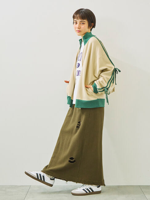 SM2「裏毛ダメージ加工ナロースカート」|スカート|